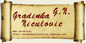 Gradinka Niculović vizit kartica